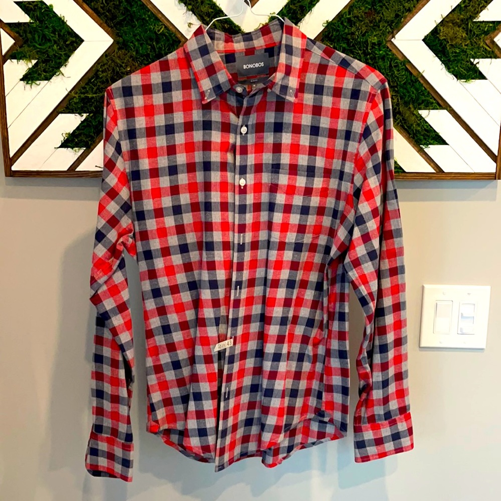 Bonobos Long-Sleeve Button Down (Medium) - image 1